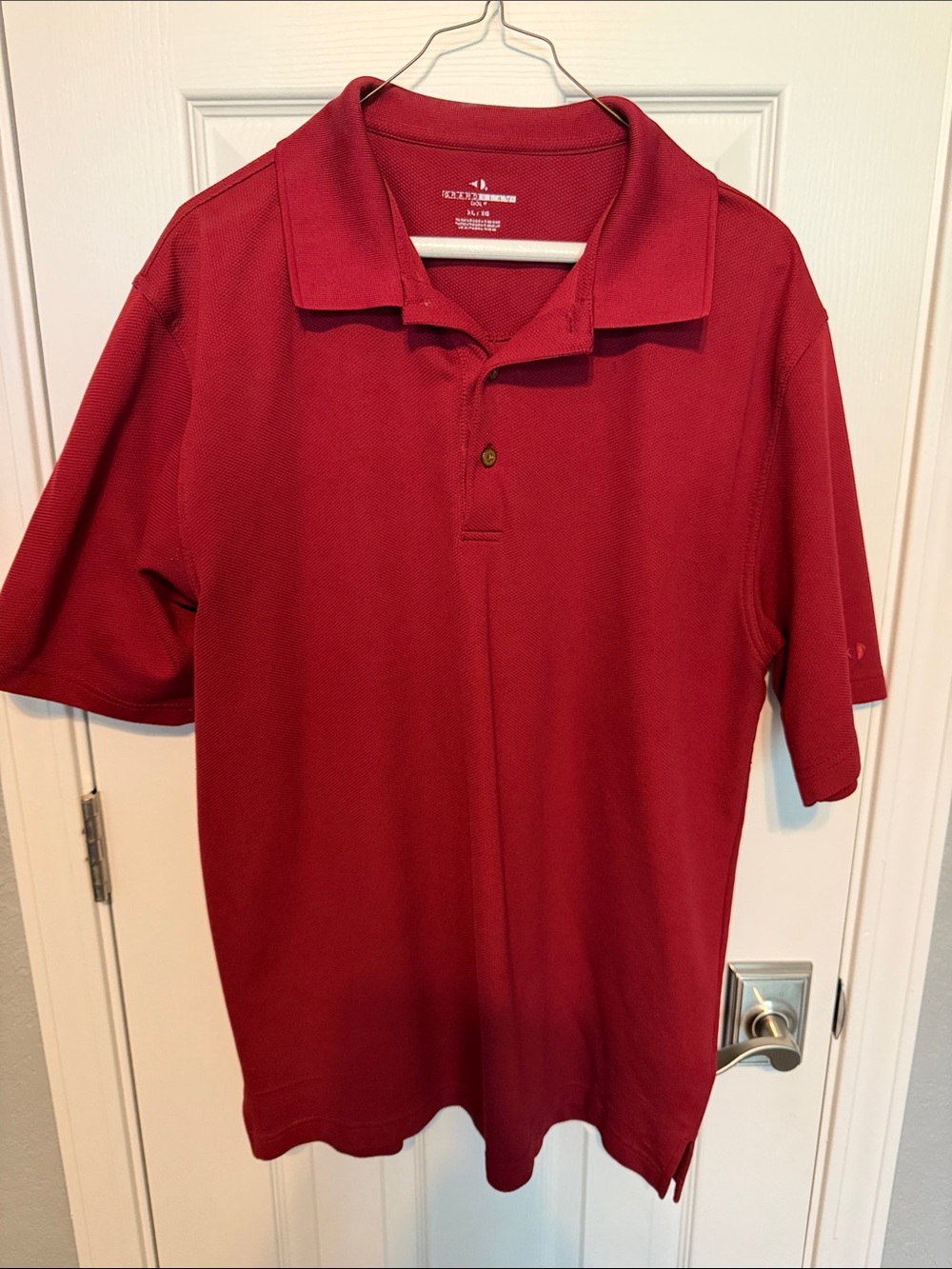 Grand Slam Men's Red Short-Sleeve Polo